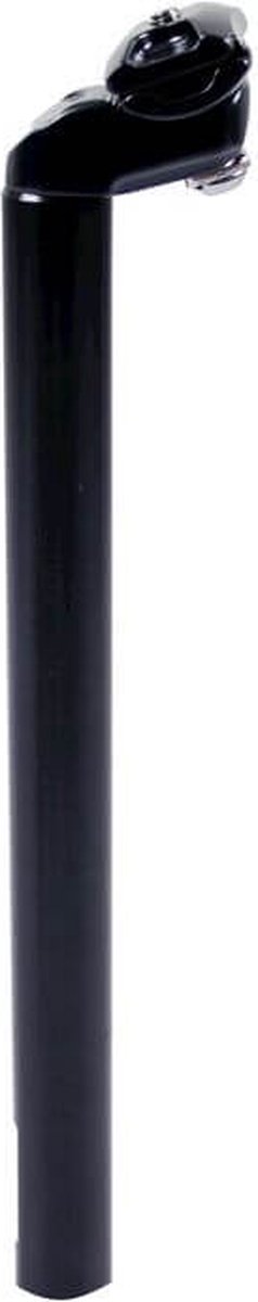 TOM zadelpen vast 27,2 x 350 mm aluminium - Zwart