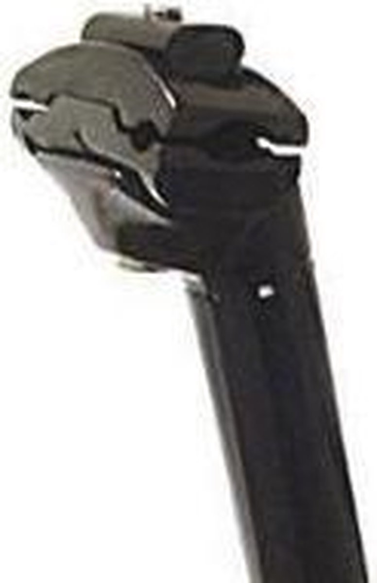 TOM zadelpen vast 27,2 x 350 mm aluminium - Zwart