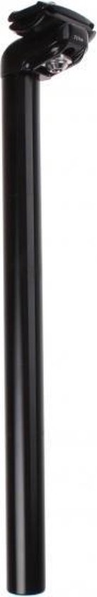 TOM zadelpen vast 27,2 x 350 mm aluminium - Zwart