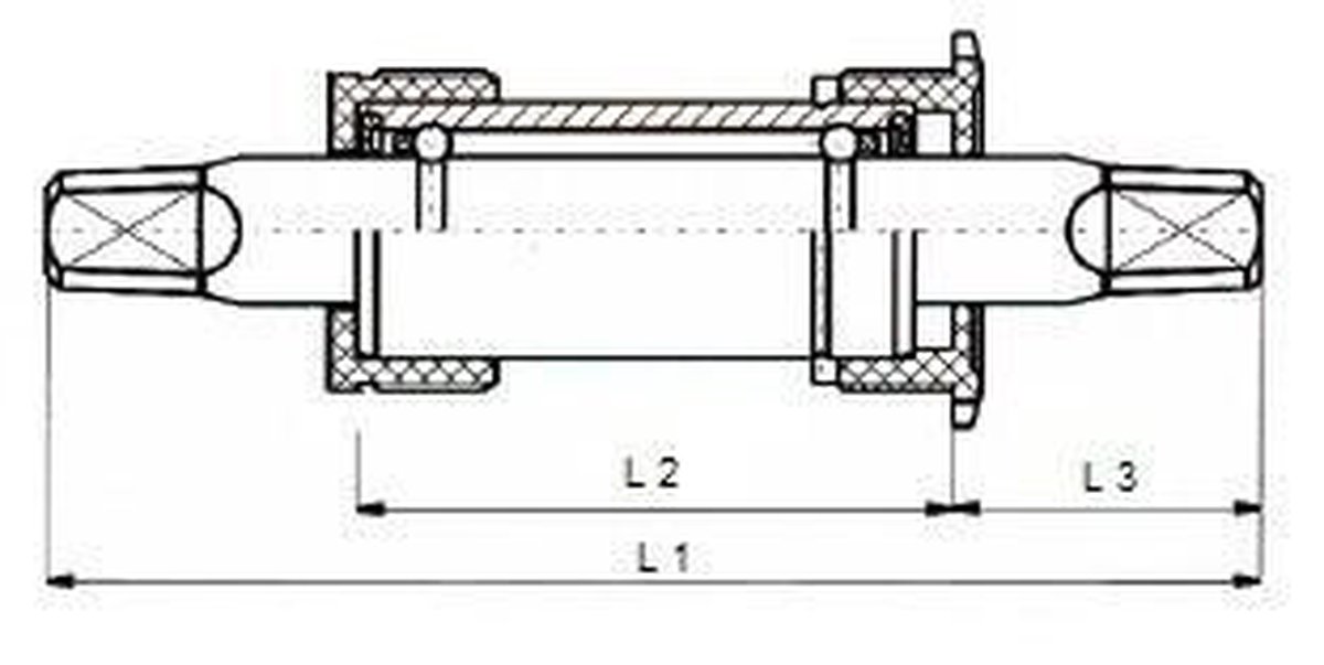 Thun trapas Thompson 127 x 40 mm zwart/zilver - Silver