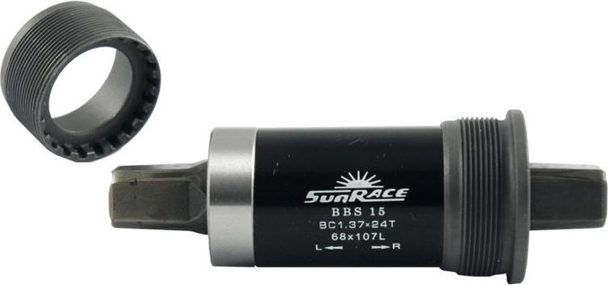 SunRace trapas spieloos BSA 107 mm zilver/zwart - Silver