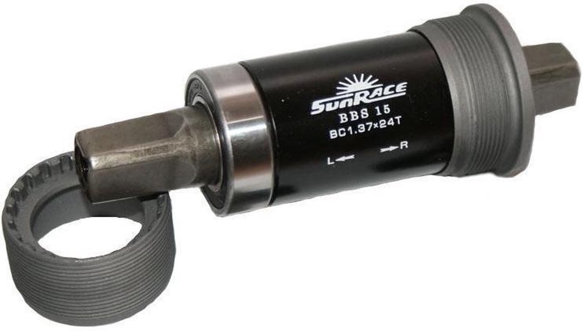 SunRace trapas spieloos BSA 107 mm zilver/zwart - Silver