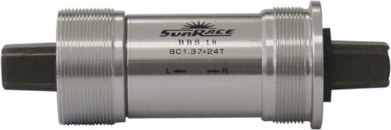 SunRace trapas spieloos alu cup 111 mm BSA zilver - Silver