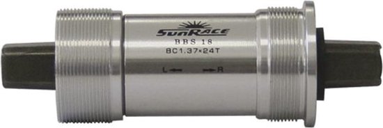 SunRace trapas spieloos alu cup 118 mm BSA zilver - Silver