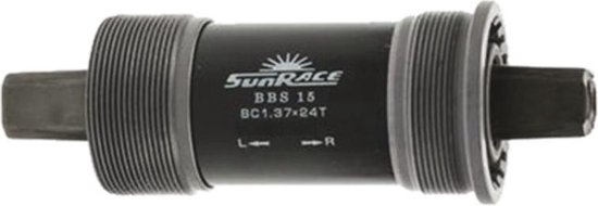 SunRace trapas spieloos BSA 127 mm zilver/zwart - Silver