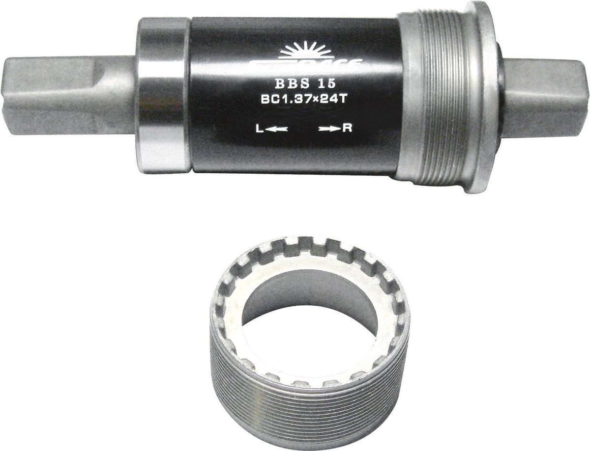 SunRace trapas spieloos BSA 127 mm zilver/zwart - Silver