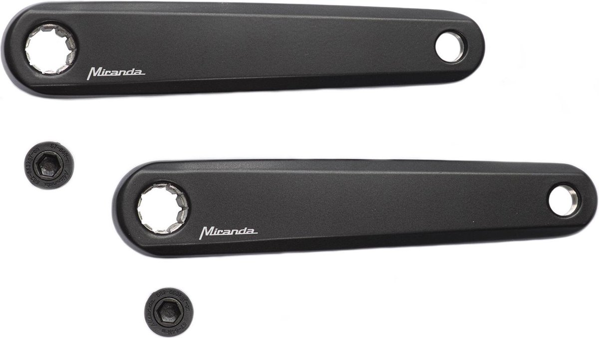 Miranda crankset e bike Delta Bosch 170 mm - Zwart