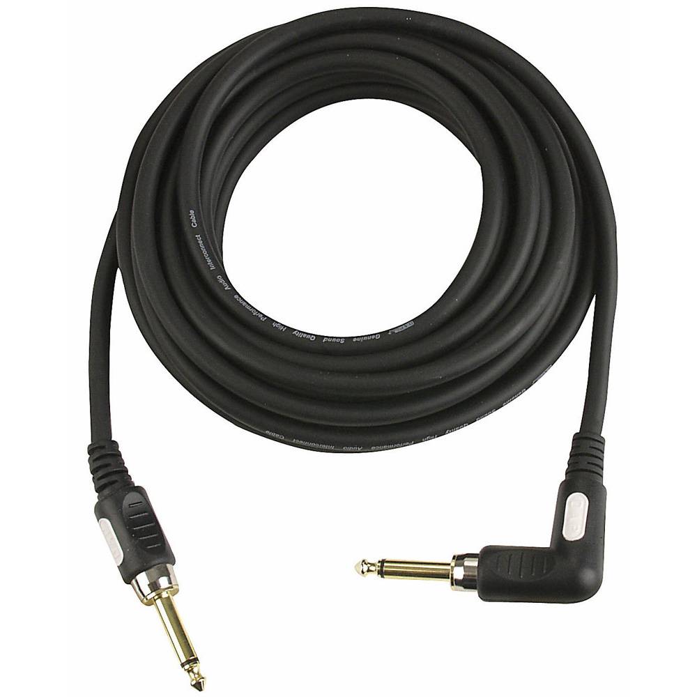 DAP STAGE-GIG Gitaarkabel 6mm 6m haakse jack connector