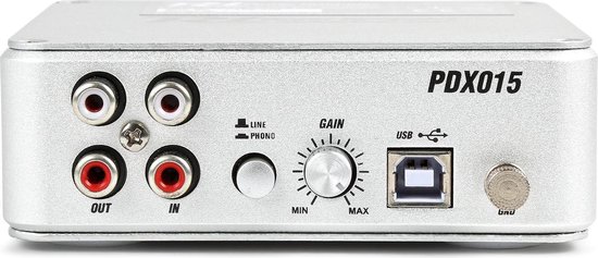 Power Dynamics PDX015 USB Phono voorversterker met software
