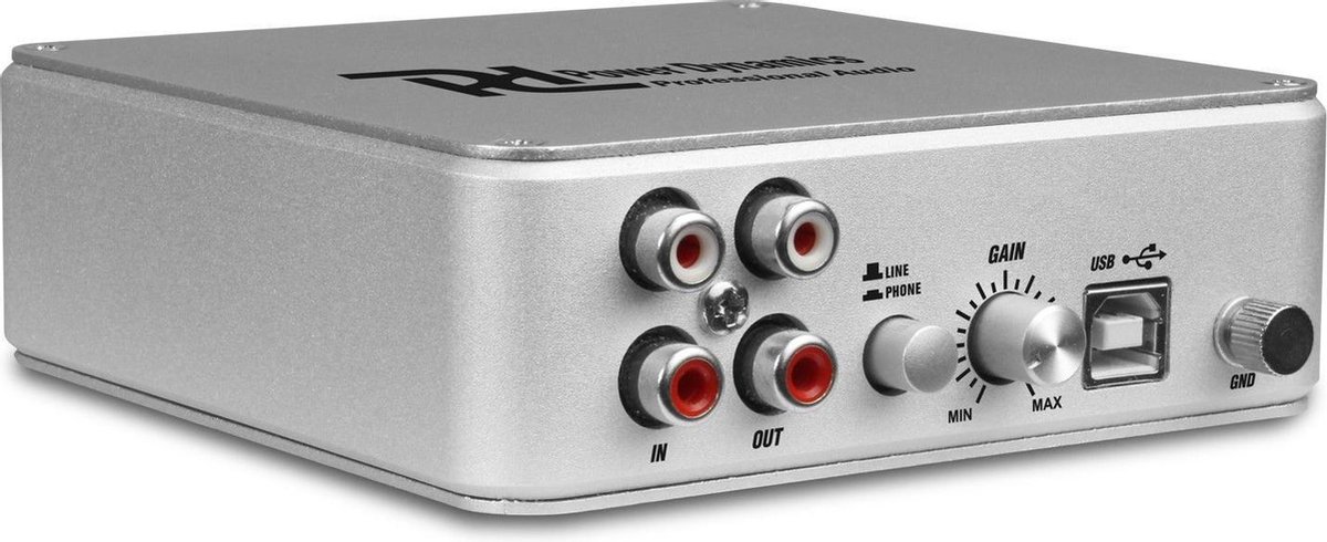 Power Dynamics PDX015 USB Phono voorversterker met software