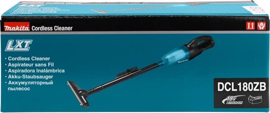 Makita DCL182ZB 18 V Steelstofzuiger zwart
