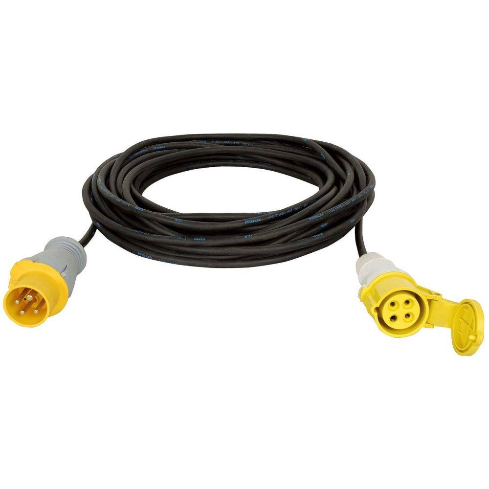 Showtec Motorkabel CEE 4P geel 16A 20m