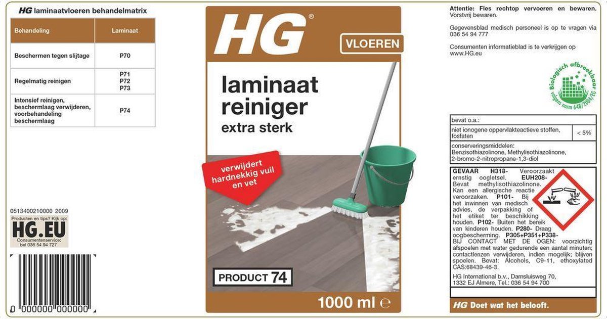 Hg Laminaat Krachtreiniger