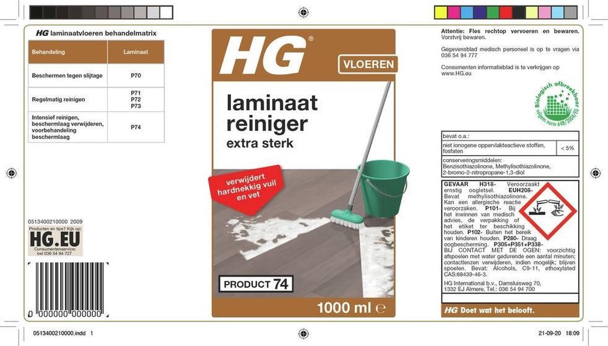 Hg Laminaat Krachtreiniger