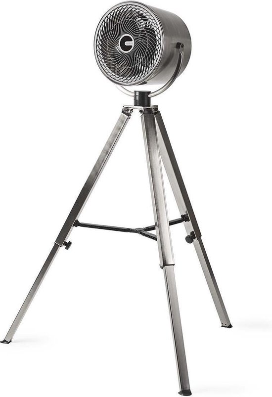Nedis Ventilator op driepoot standaard 25cm metaal - Grijs