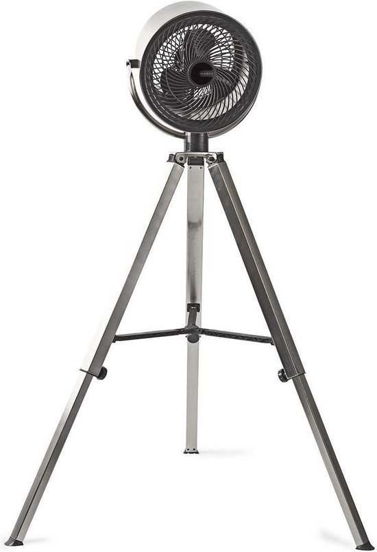 Nedis Ventilator op driepoot standaard 25cm metaal - Grijs