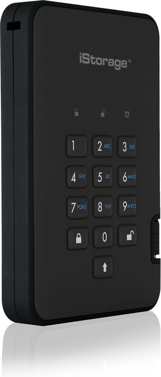 iStorage diskAshur 2 externe harde schijf 1000 GB - Zwart