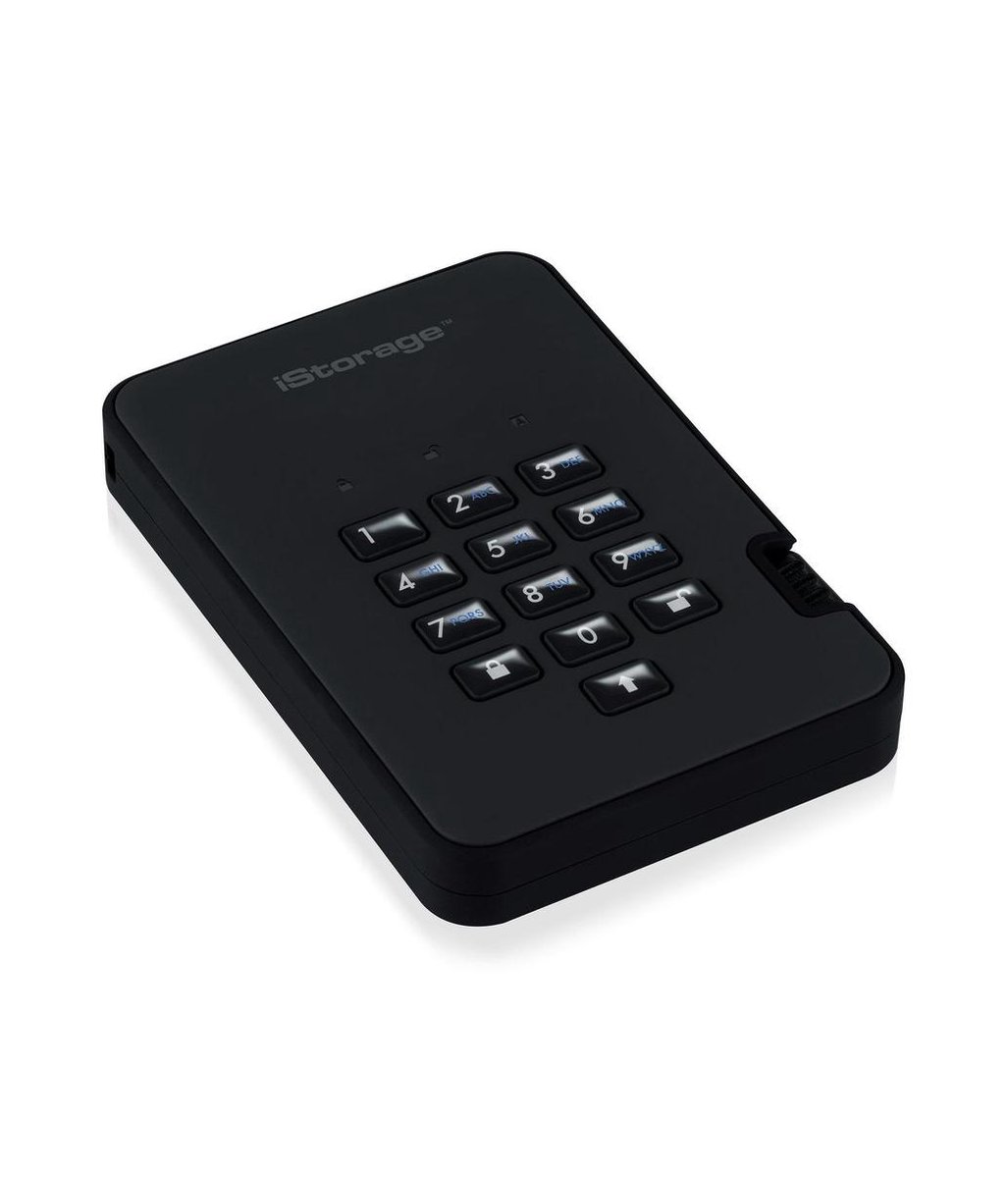 iStorage diskAshur 2 externe harde schijf 1000 GB - Zwart
