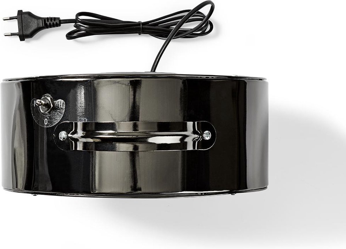 Nedis Bureauventilator retro 25cm metaal - Grijs