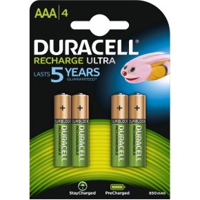 Duracell Recharge Ultra AAA-batterijen 4 stuks
