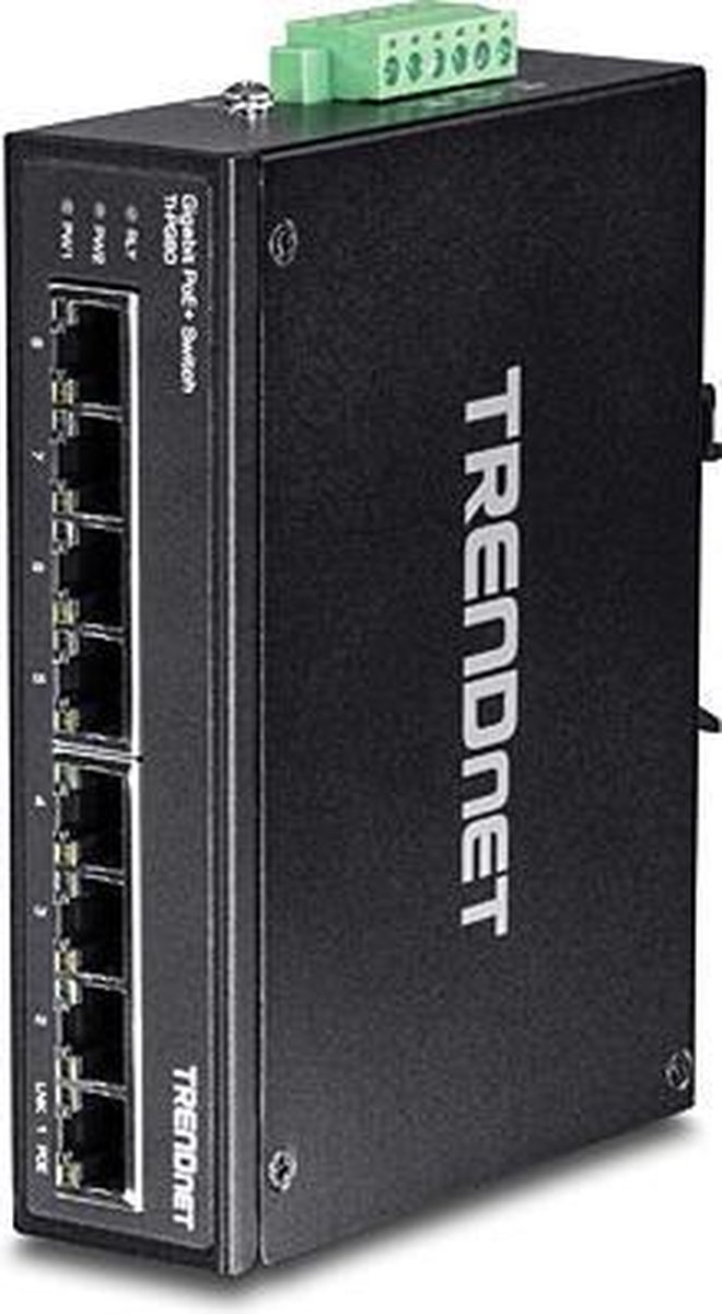 TrendNet TI-PG80 netwerk-switch Unmanaged L2 Gigabit Ethernet (10/100/1000) Power over Ethernet (PoE) - Negro