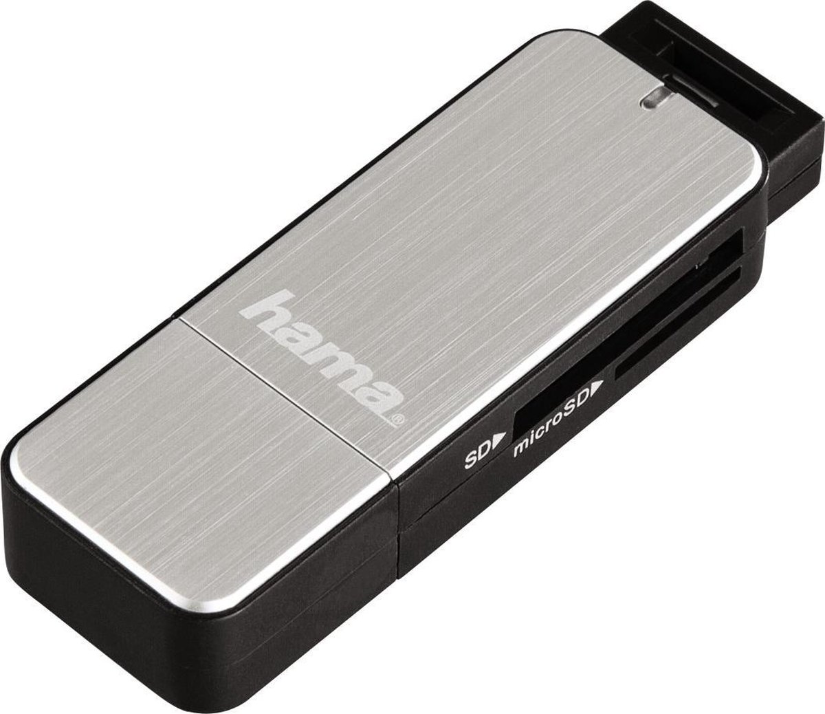 Hama USB 3.0 card reader SD/Micro SD, zilver - Silver