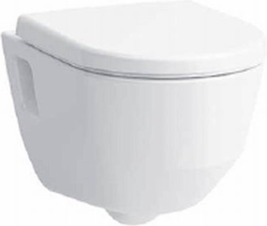 Laufen Pro hangend toilet diepspoel rimless met bevestigingsgaten zijkant, - Blanco