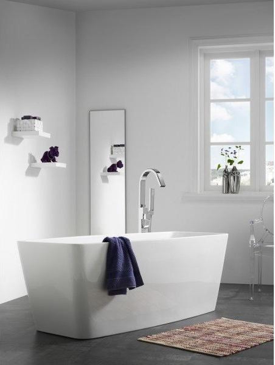 Sealskin Note Square ligbad vrijstaand 180x85 cm, - Wit