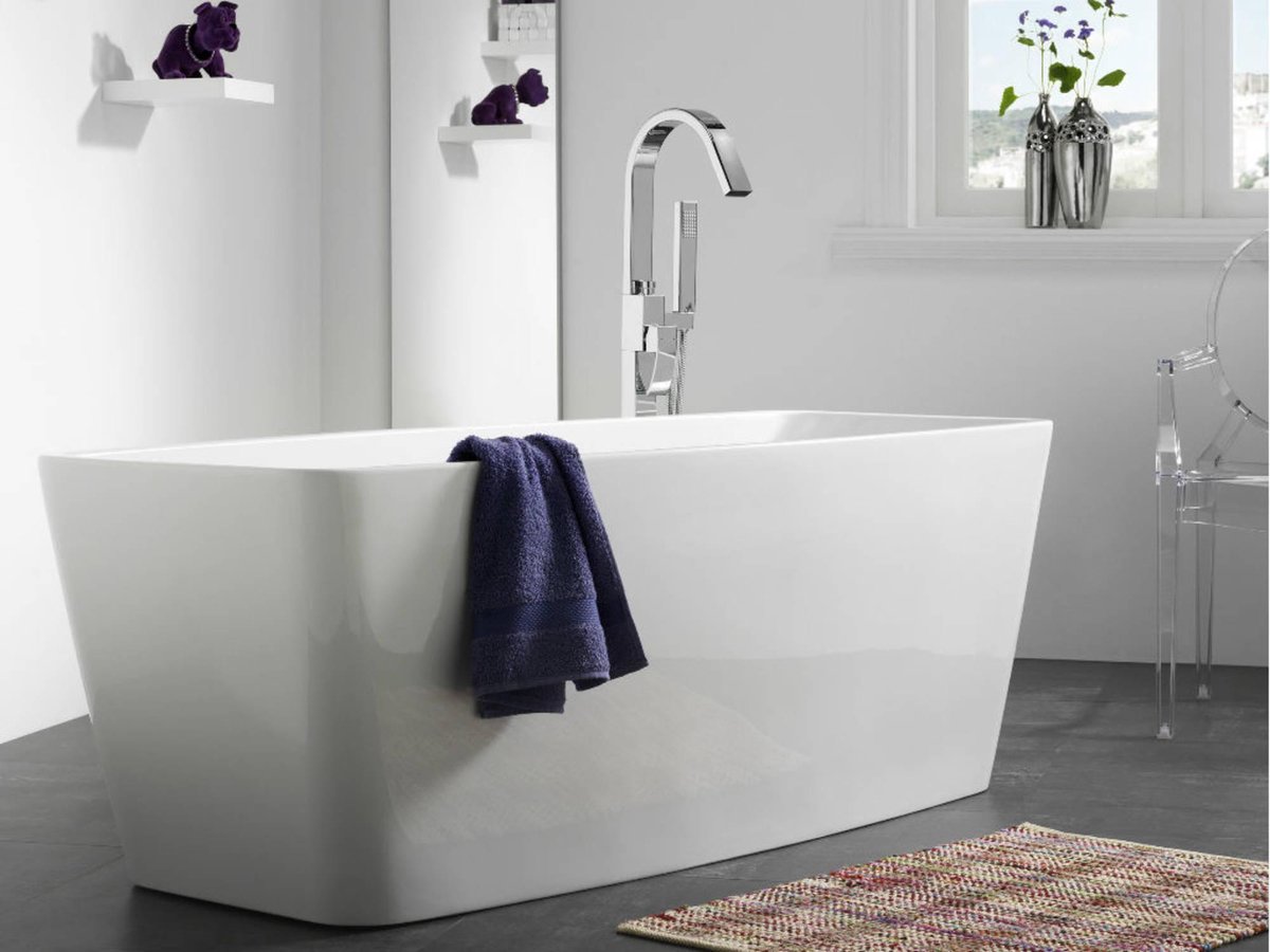Sealskin Note Square ligbad vrijstaand 180x85 cm, - Wit