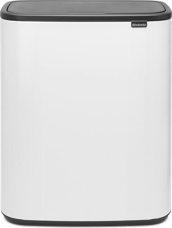 Brabantia Bo Touch Bin 2 x 30 Liter White - Wit