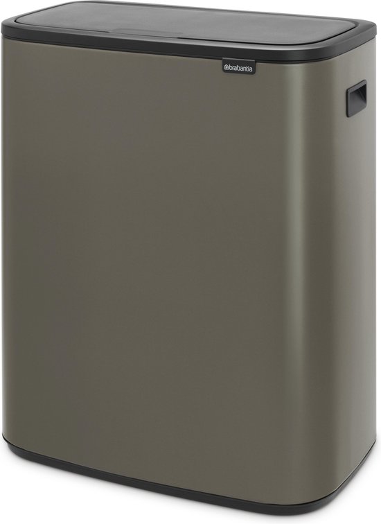 Brabantia Bo Touch Bin 60 Liter Platinum - Grijs
