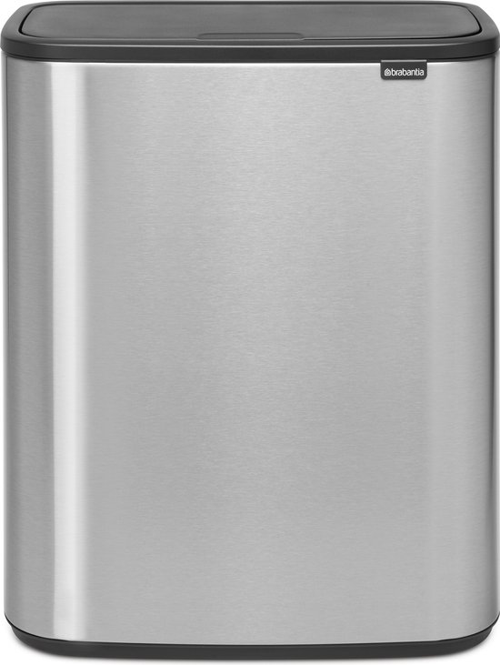 Brabantia Bo Touch Bin 60 Liter Rvs Fingerprint Proof - Silver