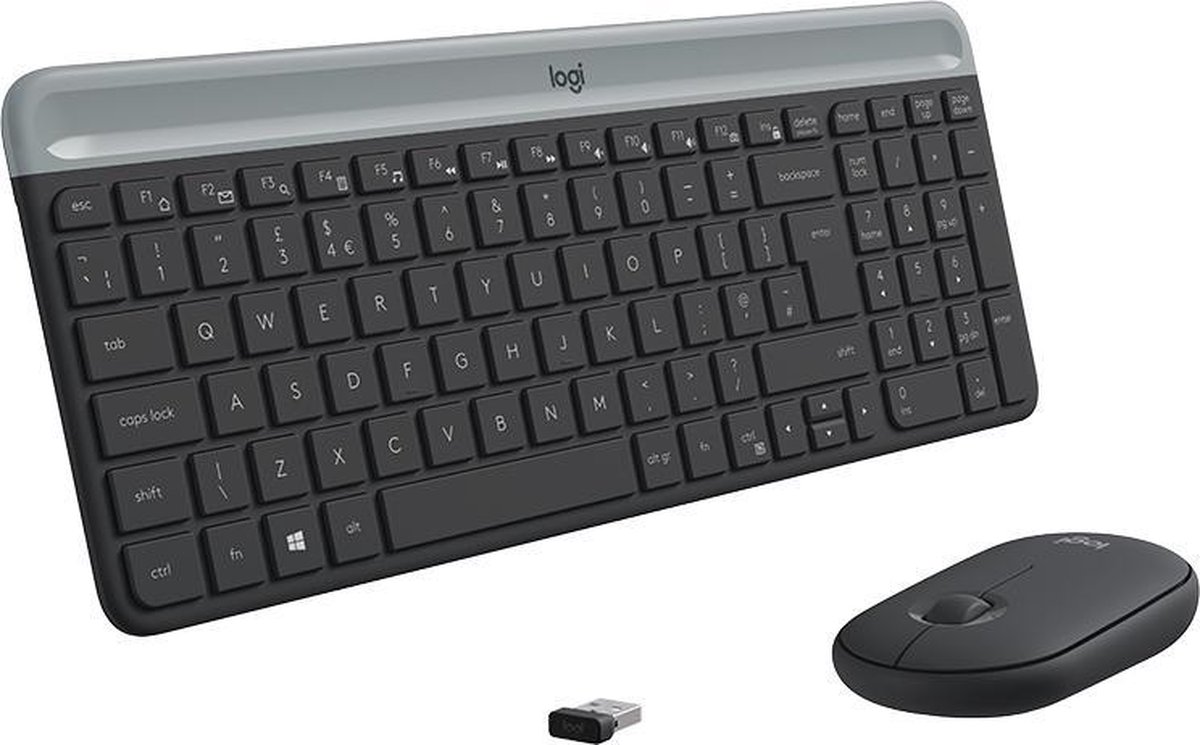 Logitech MK470 toetsenbord RF Draadloos QWERTZ Zwitsers Grafiet