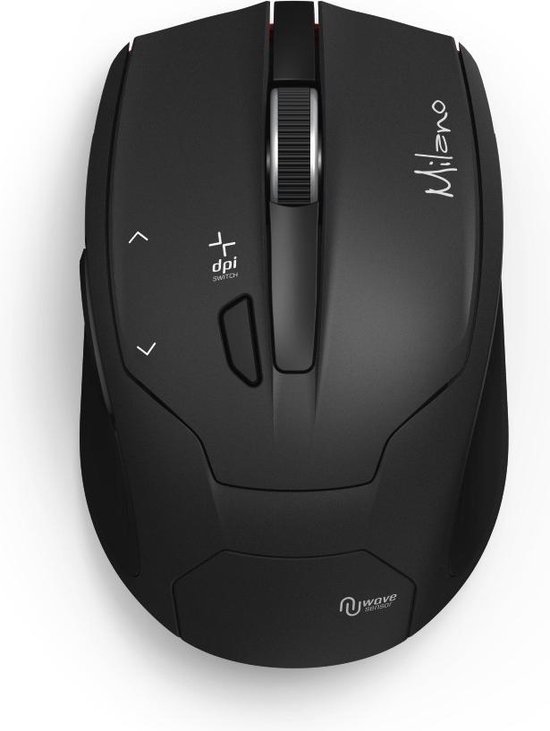 Hama Milano muis RF Draadloos Optisch 2400 DPI - Zwart