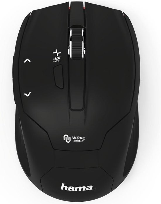 Hama Milano muis RF Draadloos Optisch 2400 DPI - Zwart