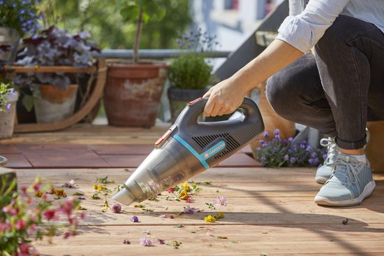 GARDENA EasyClean Li met Laadstation - Grijs