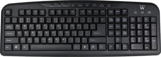 Ewent EW3130 toetsenbord - Zwart