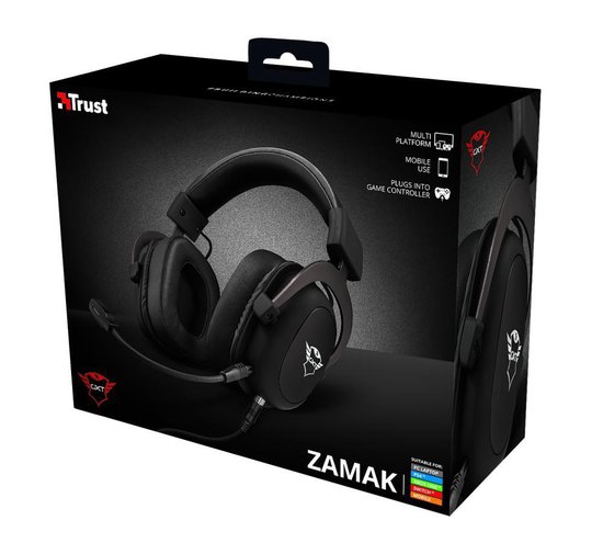 Trust GXT 414 Zamak - Premium Gaming Headset voor PS4, PS5, Xbox Series X en PC - - Zwart