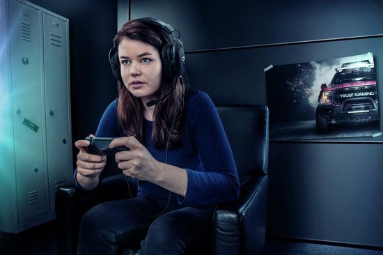 Trust GXT 414 Zamak - Premium Gaming Headset voor PS4, PS5, Xbox Series X en PC - - Zwart