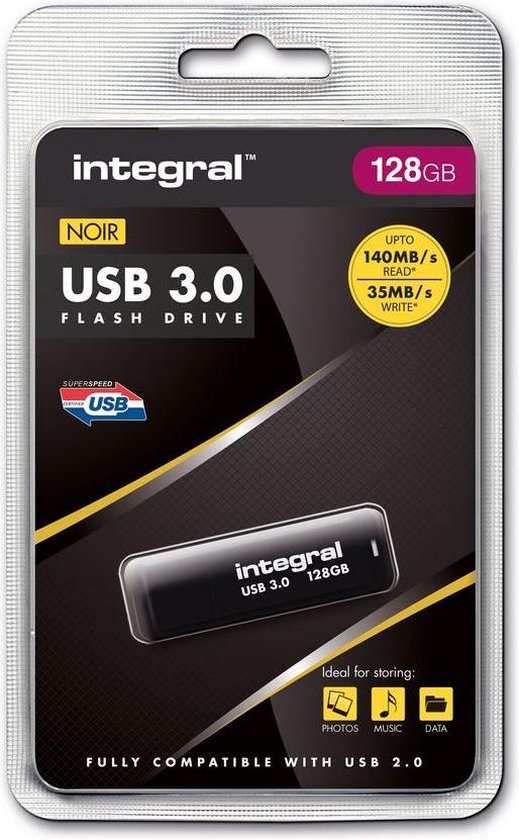 Integral Noir - USB-stick - 128 GB