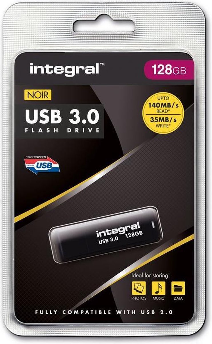 Integral Noir - USB-stick - 128 GB