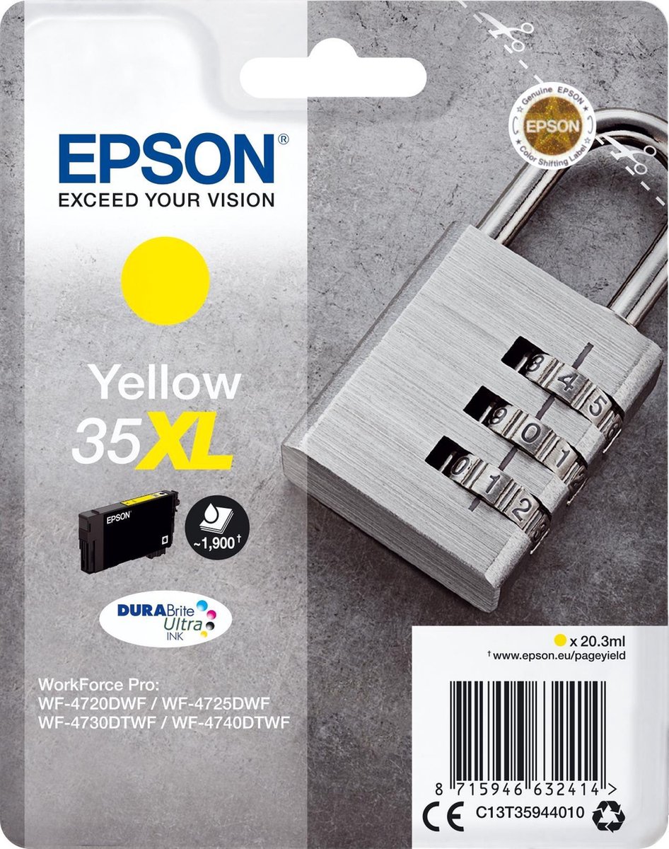 Epson 35XL - Inktcartridge / - Geel