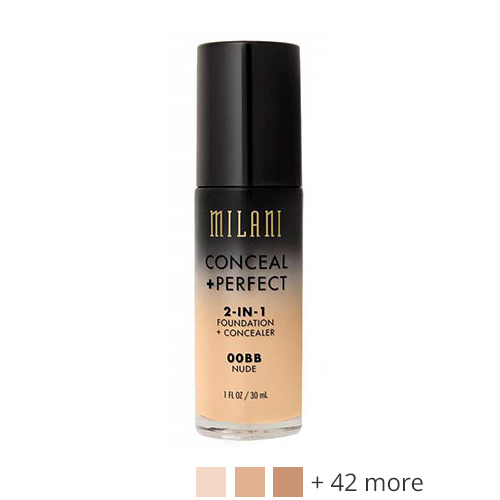 Conceal&Perfect 2-in-1 Foundation and Concealer 11A Nutmeg - Donkere huid, diep gele ondertoon. - Bruin