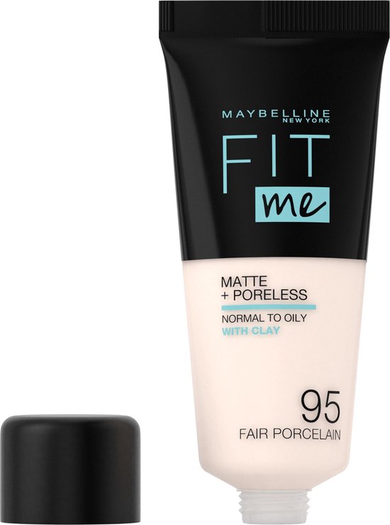 Maybelline Fit Me Matte and Poreless Foundation 095 Fair Porcelain - Zeer lichte huid, neutrale ondertoon