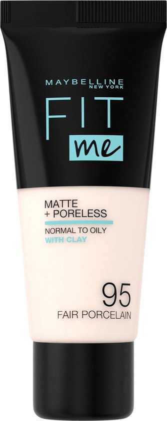 Maybelline Fit Me Matte and Poreless Foundation 095 Fair Porcelain - Zeer lichte huid, neutrale ondertoon