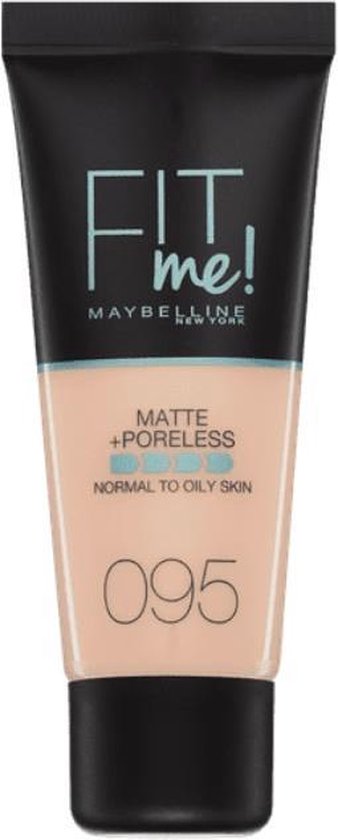 Maybelline Fit Me Matte and Poreless Foundation 095 Fair Porcelain - Zeer lichte huid, neutrale ondertoon