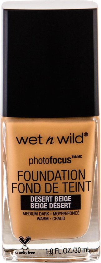 Wet n Wild Wet?n Wild Photo Focus Foundation Desert - Medium tot donkere huid, warme ondertoon. - Beige