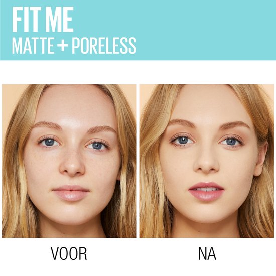 Maybelline Fit Me Matte and Poreless Foundation 097 Natural Porcelain - Zeer lichte huid, neutrale tot gele ondertoon