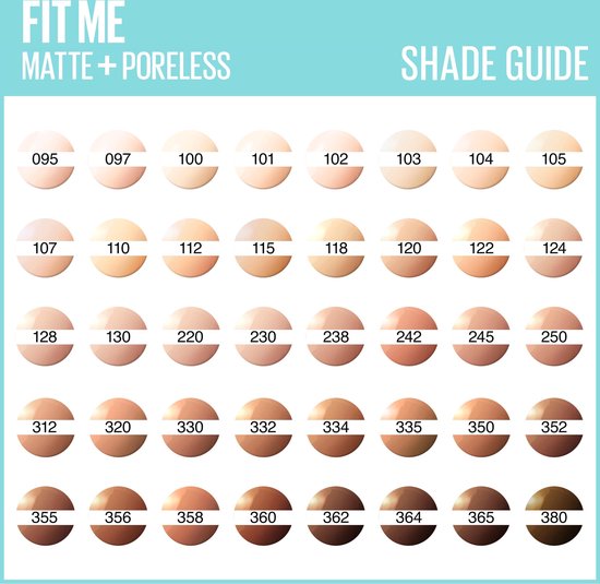 Maybelline Maybelline Fit Me Matte and Poreless Foundation 130 Buff - Medium huid, neutrale ondertoon - Silver