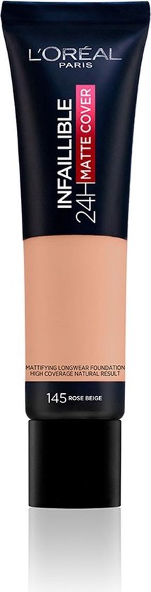 L'Oréal Paris Infaillible 24H Matte Cover Foundation 145 Beige Rosé - Bruin